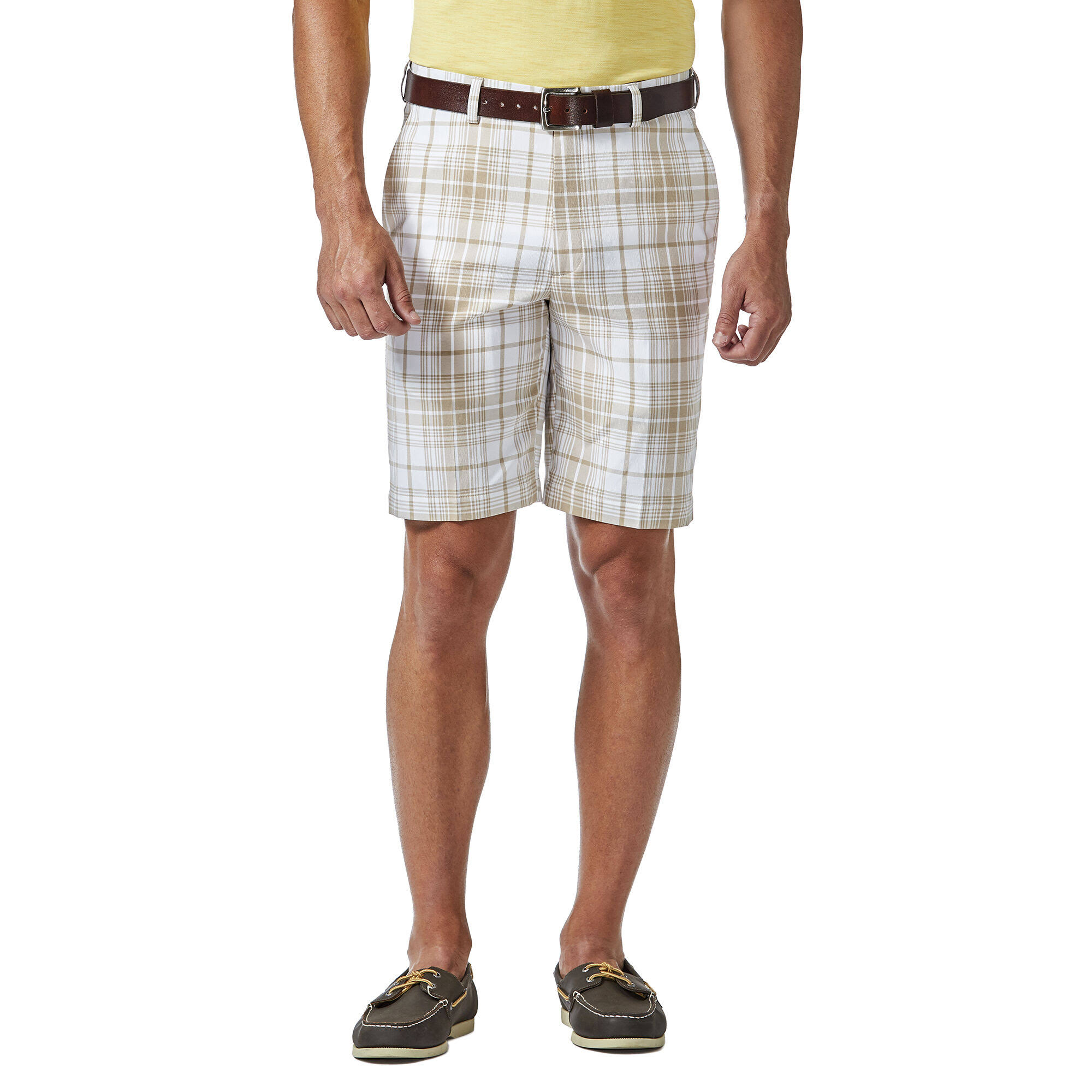 Haggar Mens Cool 18 Pro Tonal Plaid Shorts Wgl 03