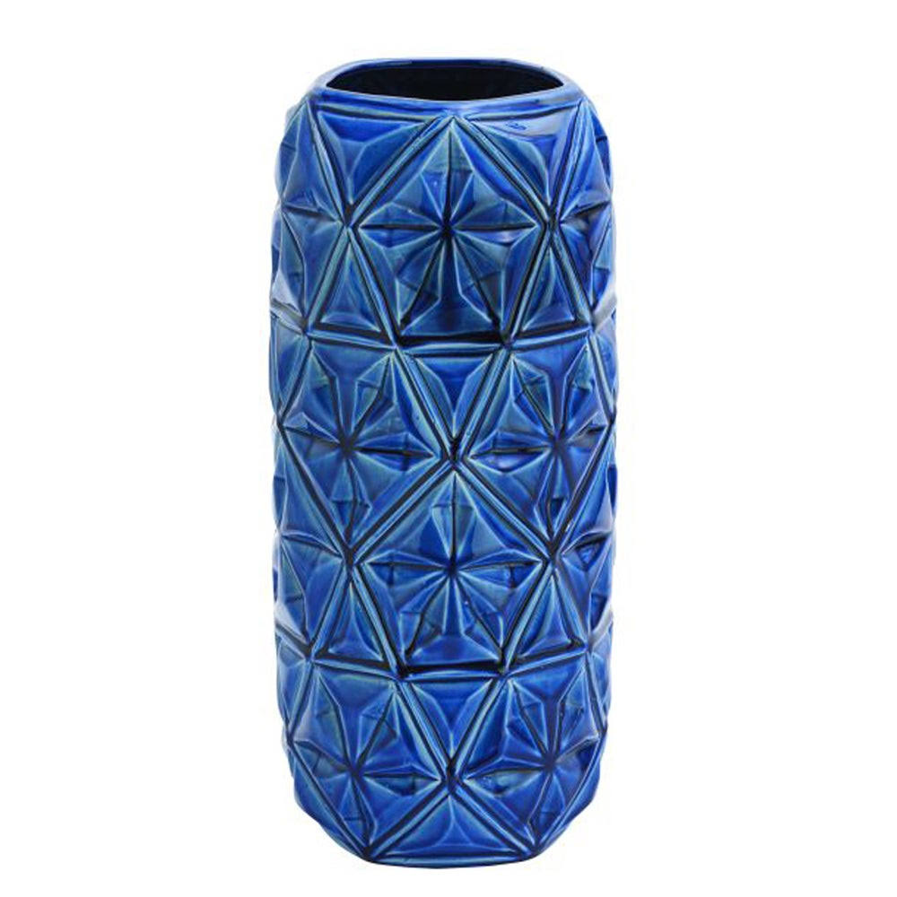 The Curated Nomad Gunnerman Ceramic Blue Vase WGL03