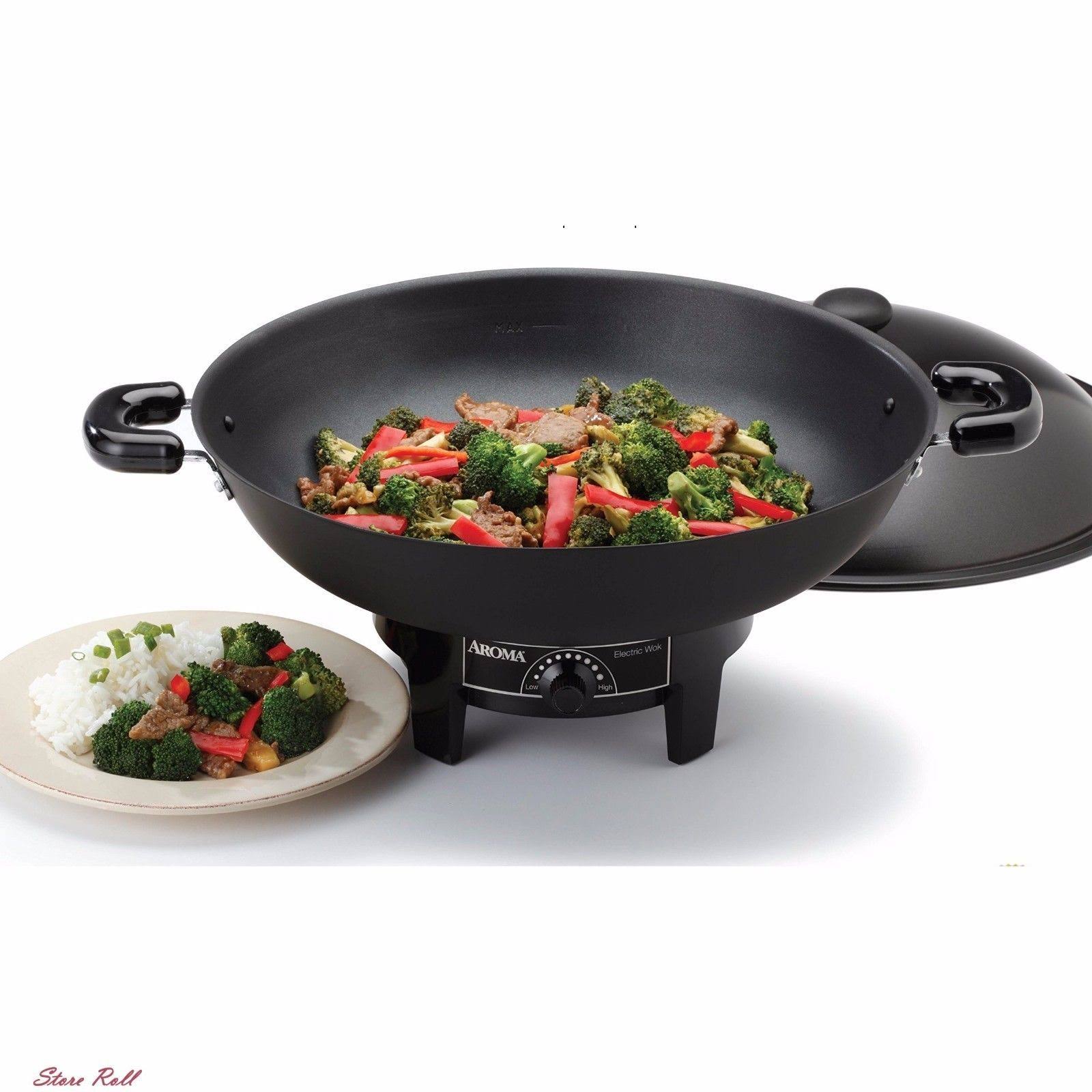 Aroma Housewares AEW 305 Electric Wok Black WGL03