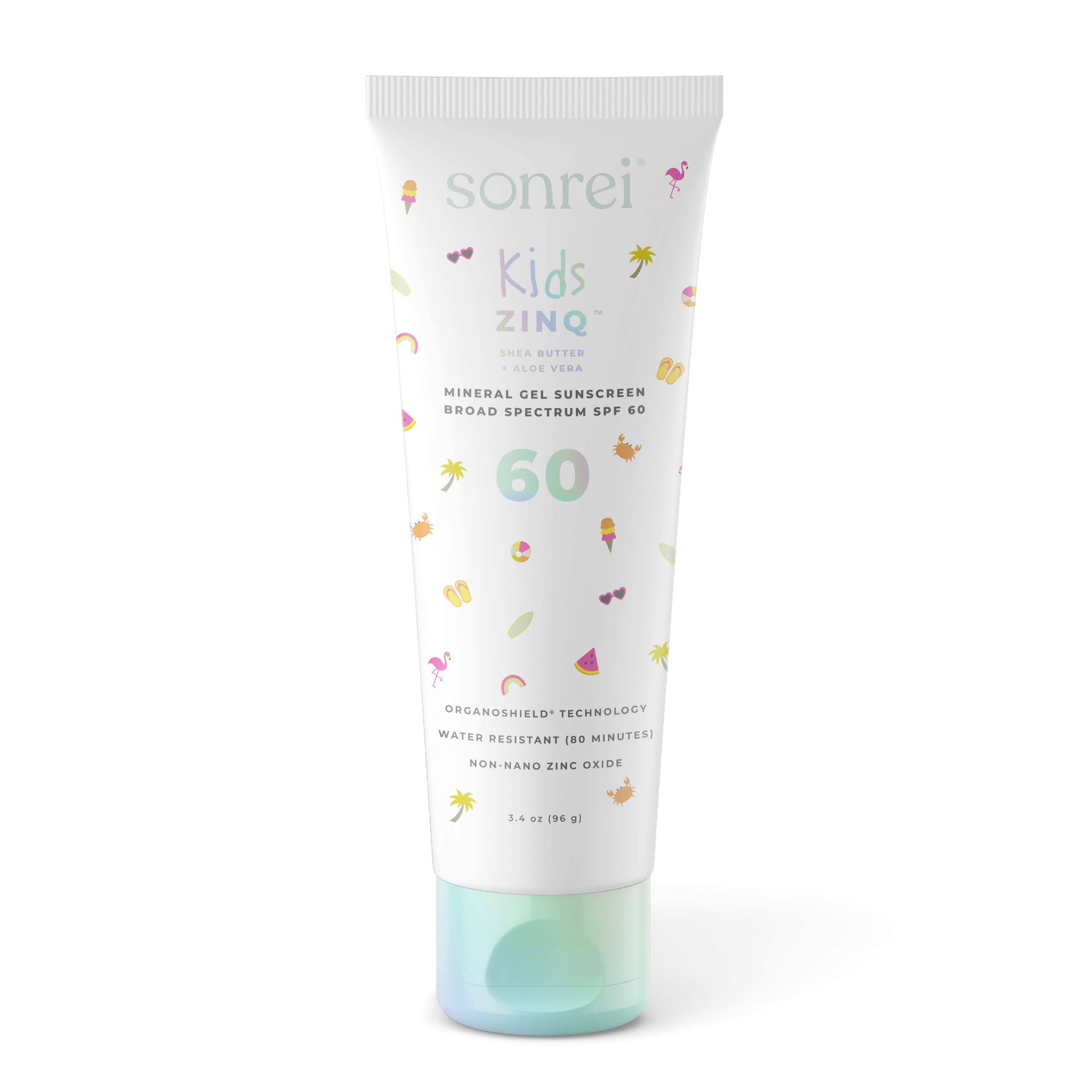 Sonrei Kids Zinq Mineral Gel Sunscreen SPF 60 3.4 oz - WGL-03