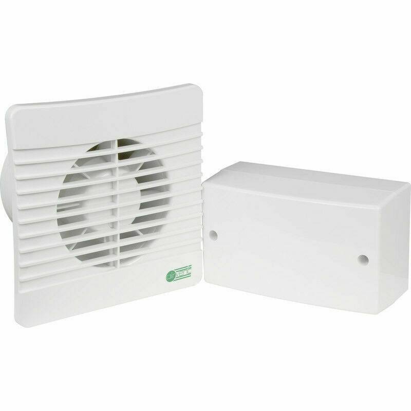 Airvent 434399 Low Voltage Axial Extractor Fan with Timer 100mm 4 inch