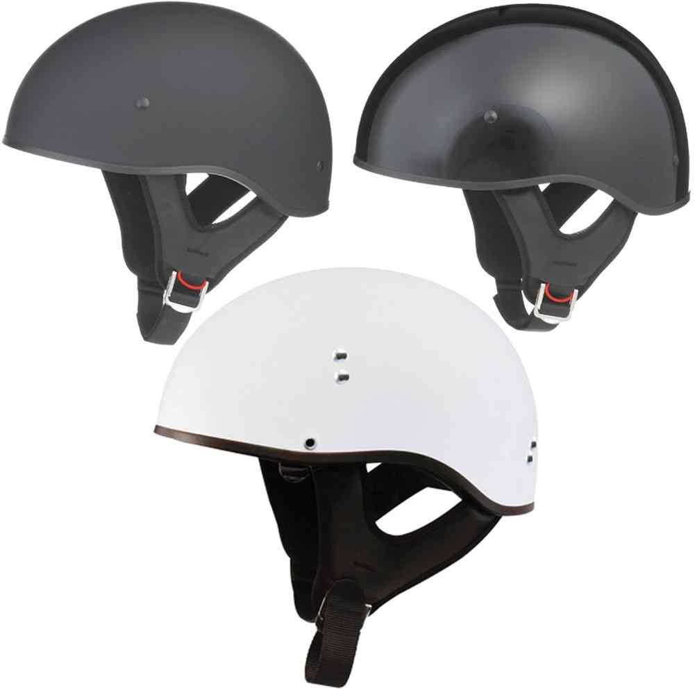 GMAX GM65 Naked Gloss Black Half Helmet WGL03