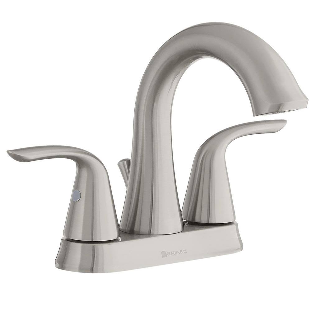 Irena 4 in. Centerset 2Handle Bathroom Faucet in Brushed Nickel WGL03