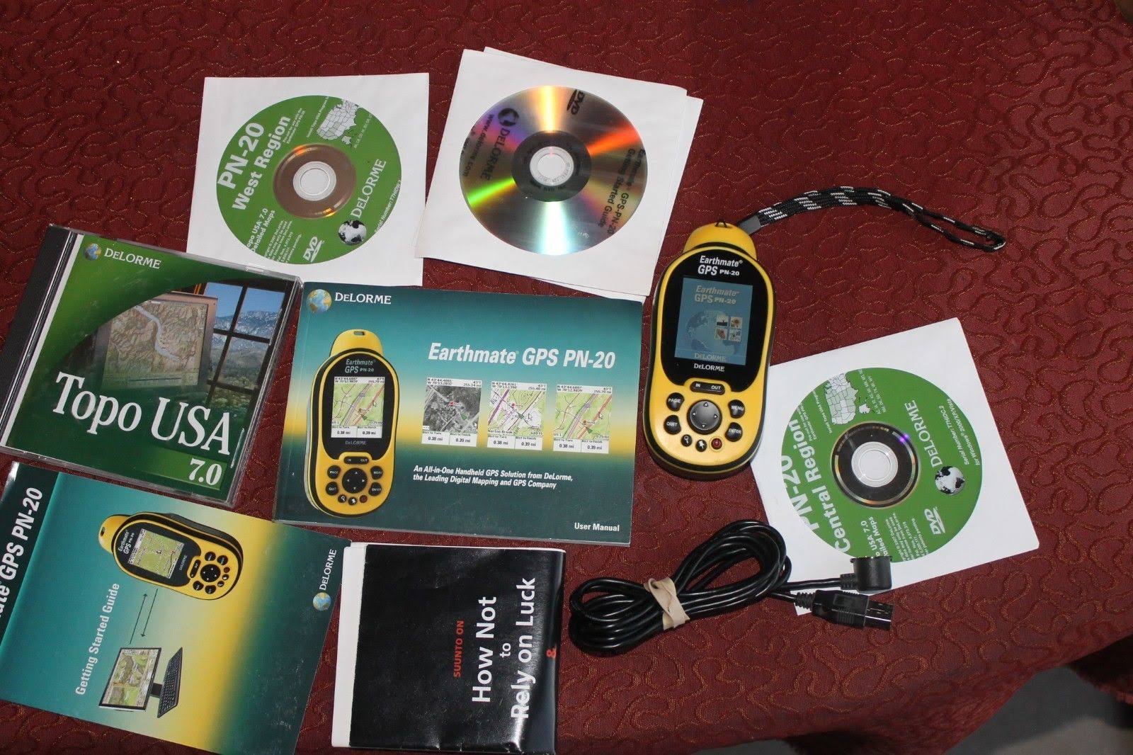 Delorme Earthmate PN20 Handheld GPS Receiver with Software and
