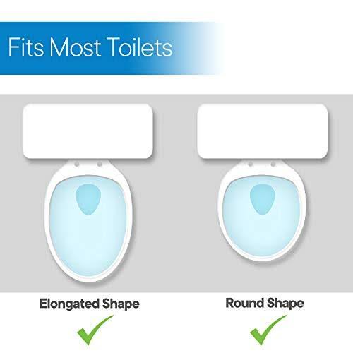 RMS Raised Toilet Seat 5 inch Elevated Riser with Adjustable Padded