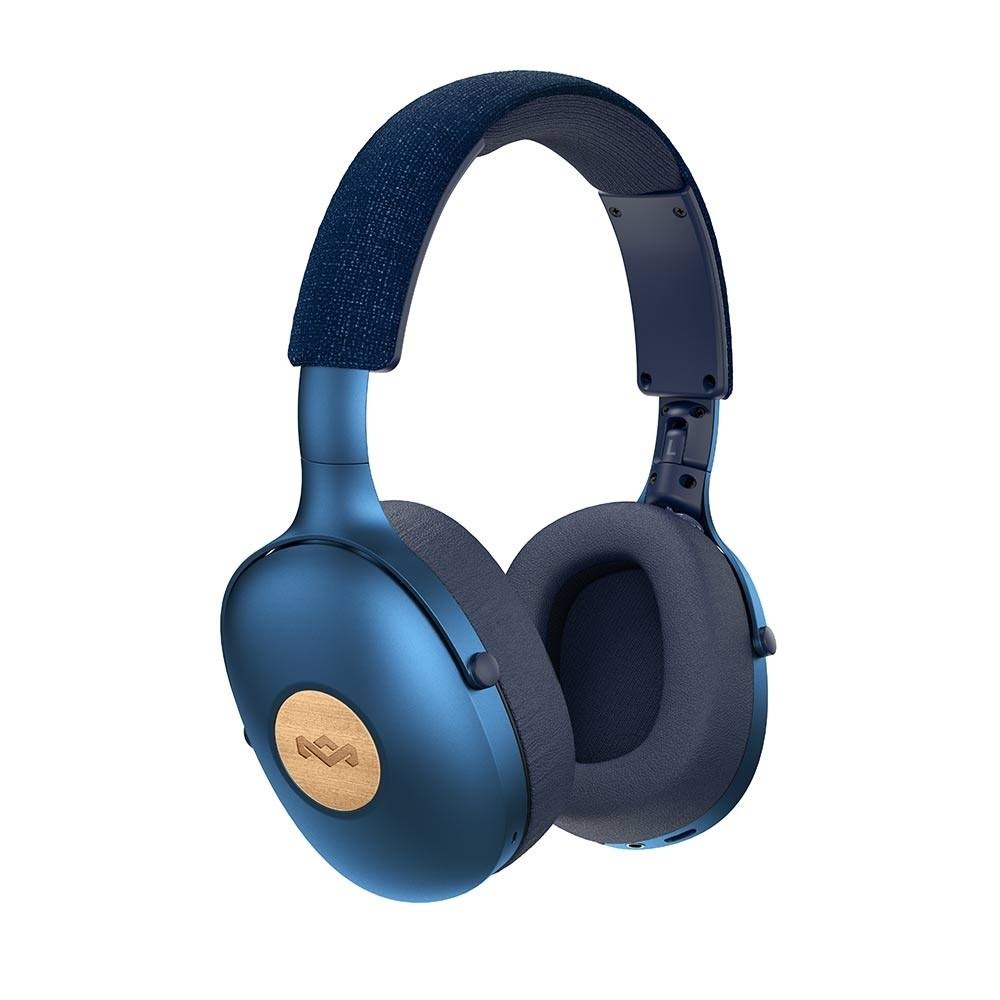 House of Marley Positive Vibration XL Bluetooth Headphones Blue WGL03