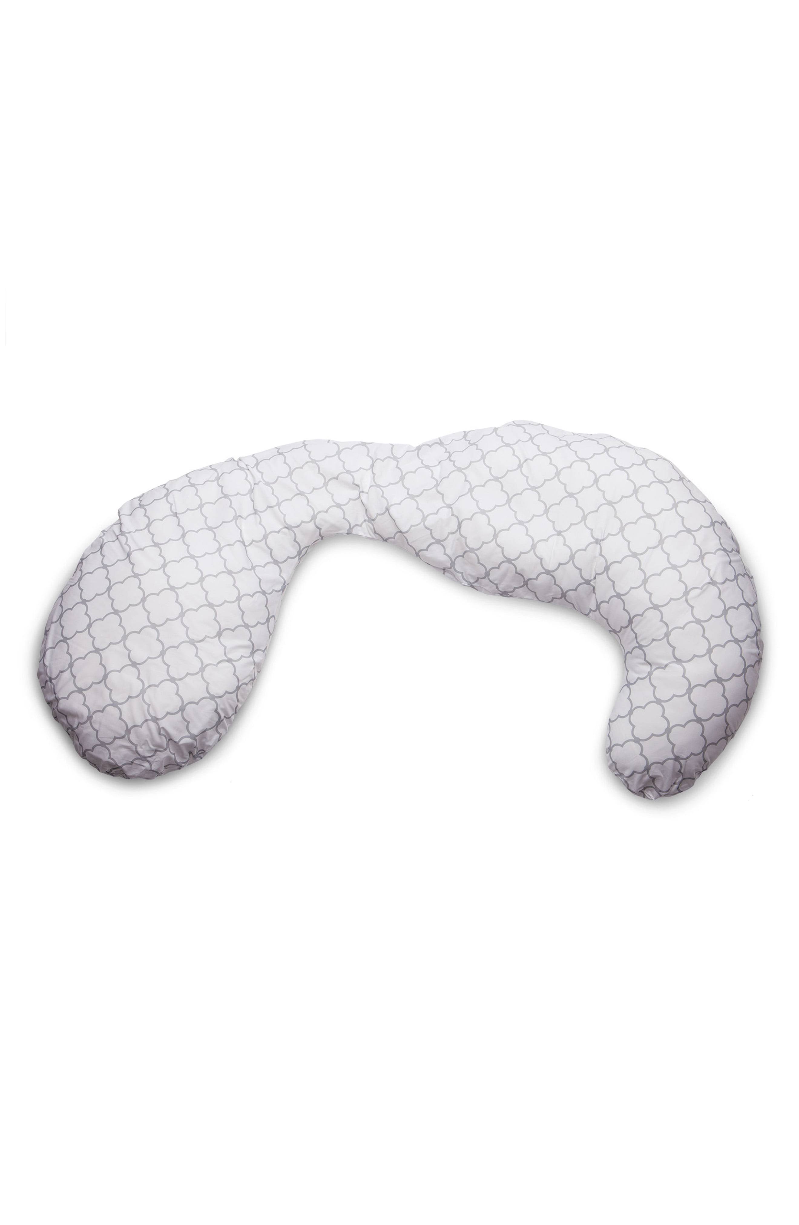 Boppy Slipcovered Pregnancy Body Pillow, Trellis White WGL03