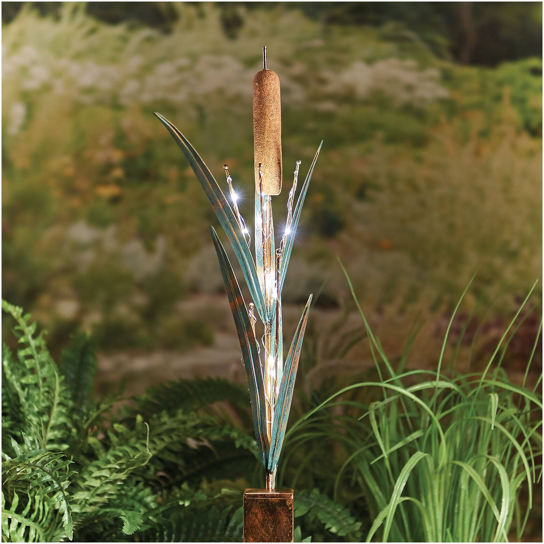 grasslands Road LED-Lighted Cattail Garden Stake - Outdoor Garden