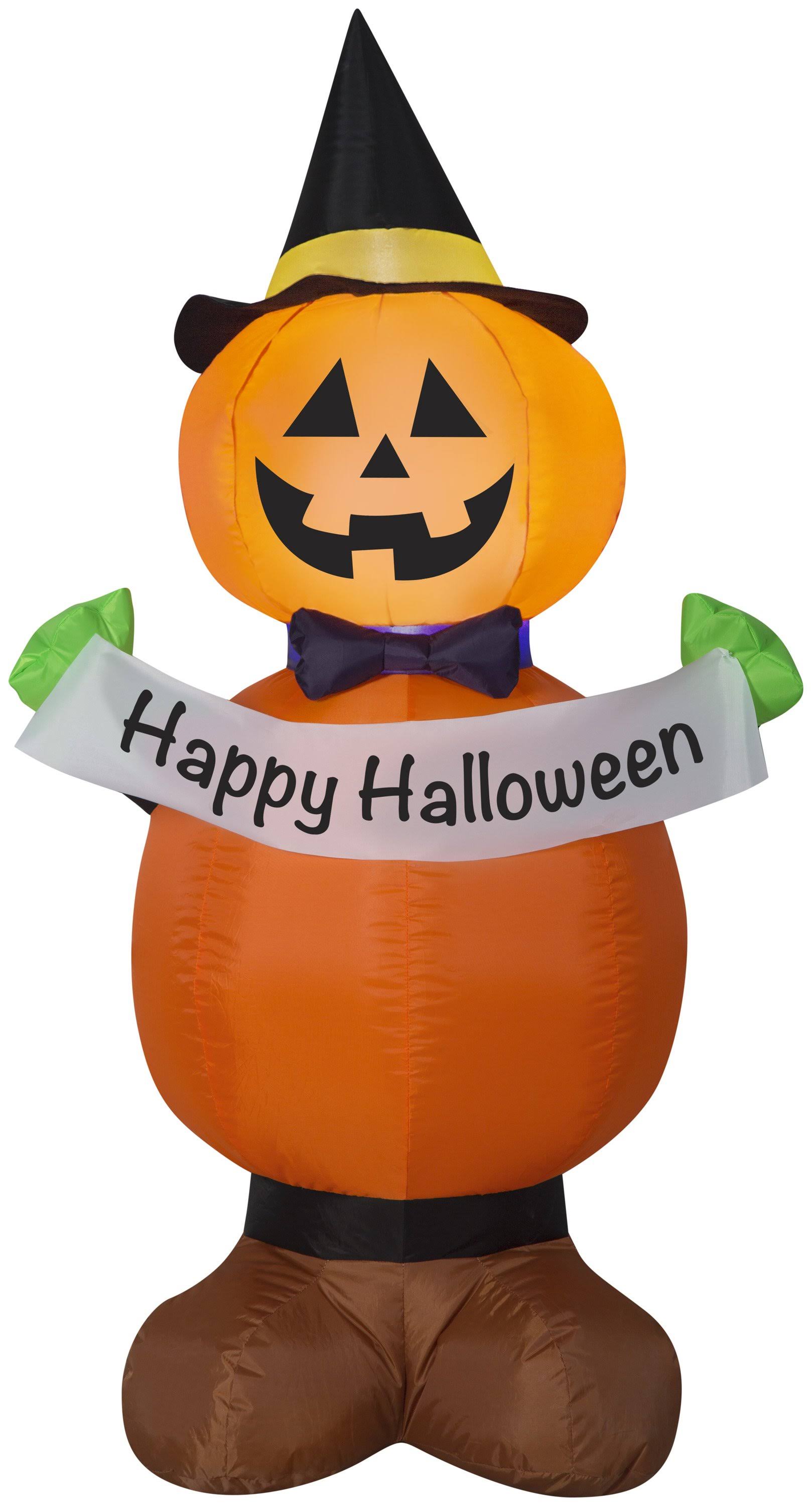 Airblown Inflatables Standing Jack Pumpkin, 4&, Size 4.0