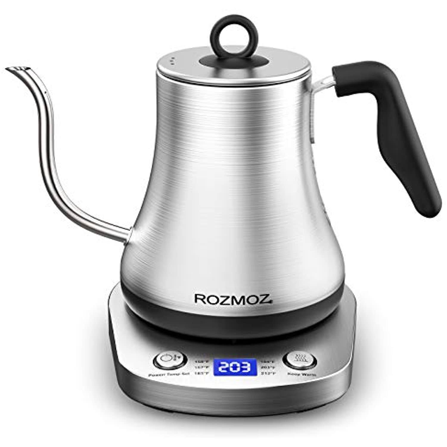 Rozmoz Electric Gooseneck Kettle with 6 Various Temperature Control
