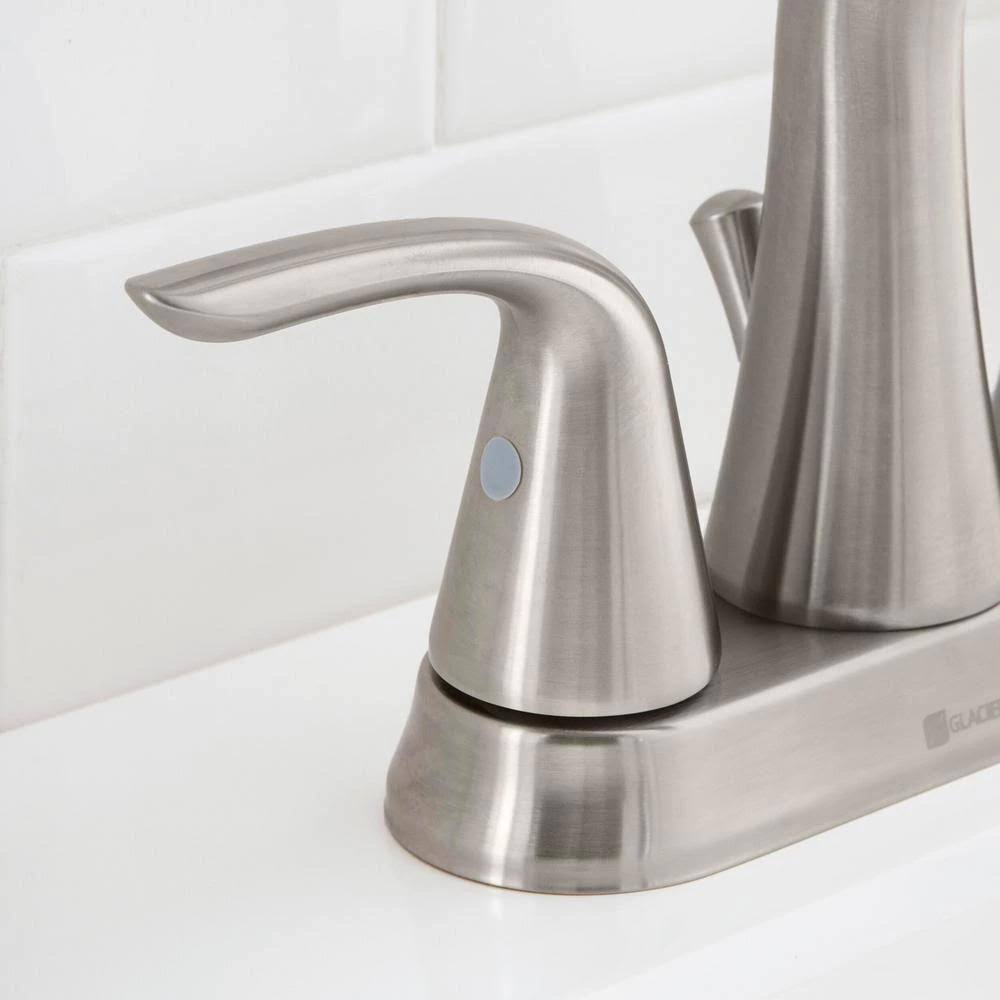 Irena 4 In Centerset 2 Handle Bathroom Faucet In Brushed Nickel Wgl 03