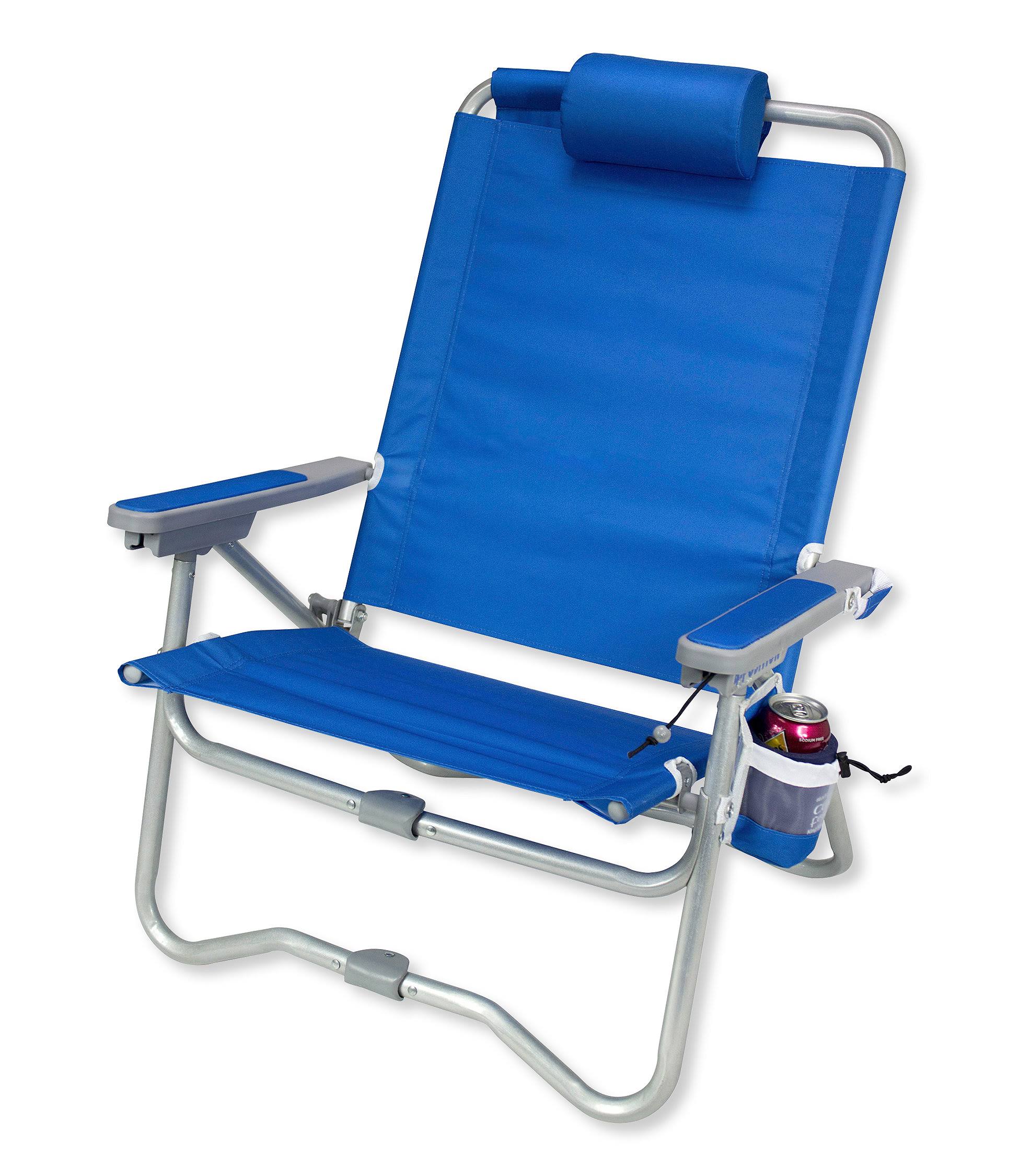 GCI Outdoor BiFold Beach Chair, Saybrook Blue WGL03