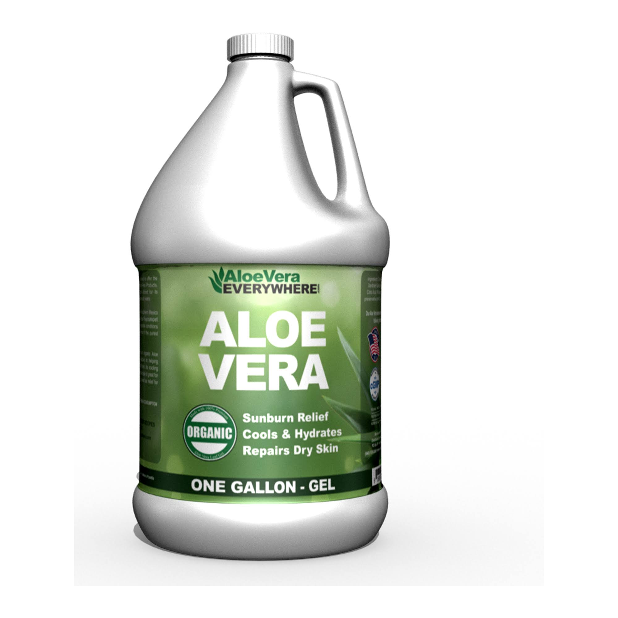 Organic Aloe Vera Gel - 1 Gallon - by AloeVeraEverywhere - WGL-03