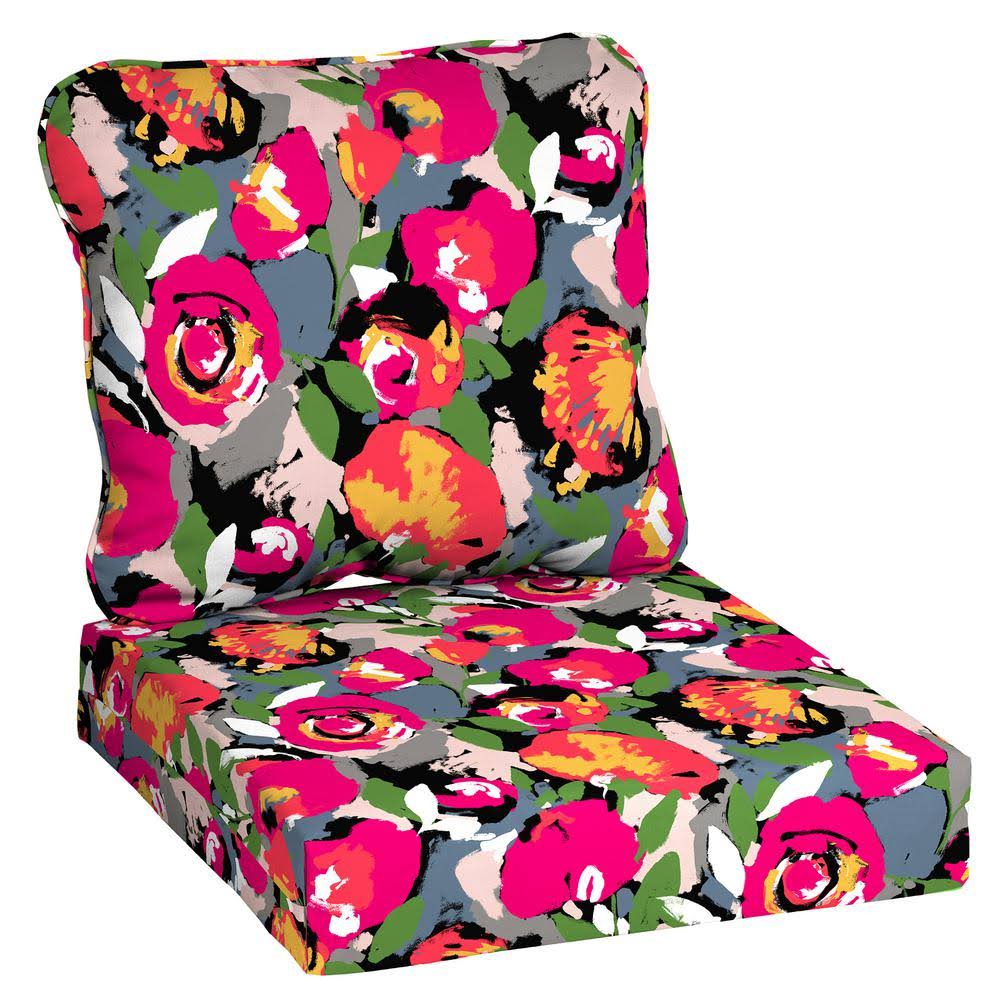 Hampton Bay 24 in. x 22 in. Vista Mesa Deep Seating Outdoor Lounge