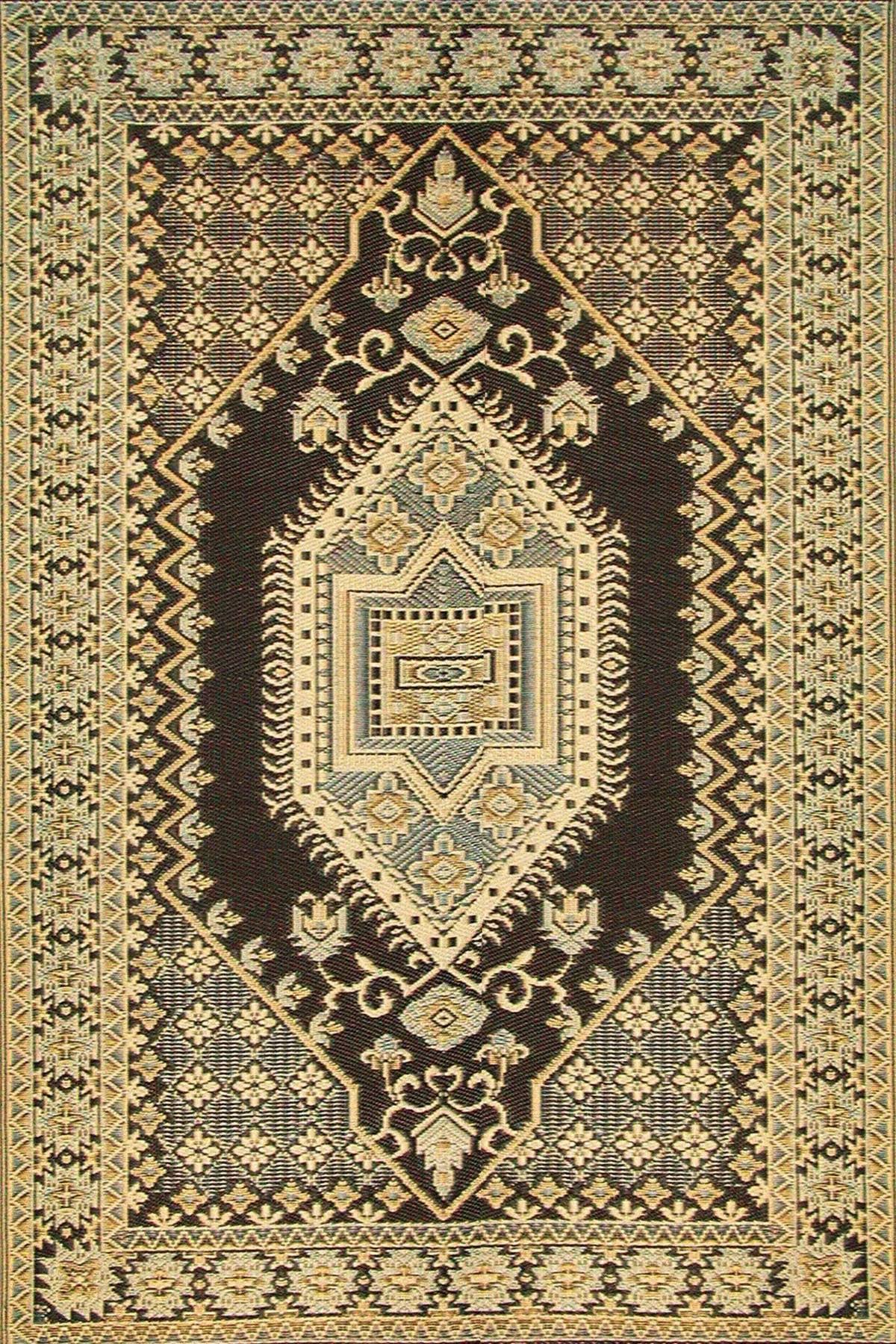 Mad Mats Oriental Turkish Indoor/Outdoor Floor Mat, 4 by 6-Feet, Brown ...