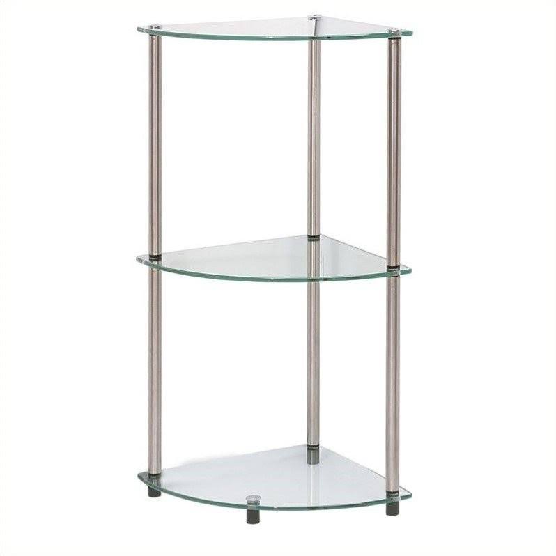 Pemberly Row 3 Tier Corner Shelf - PR-425929 - WGL-03