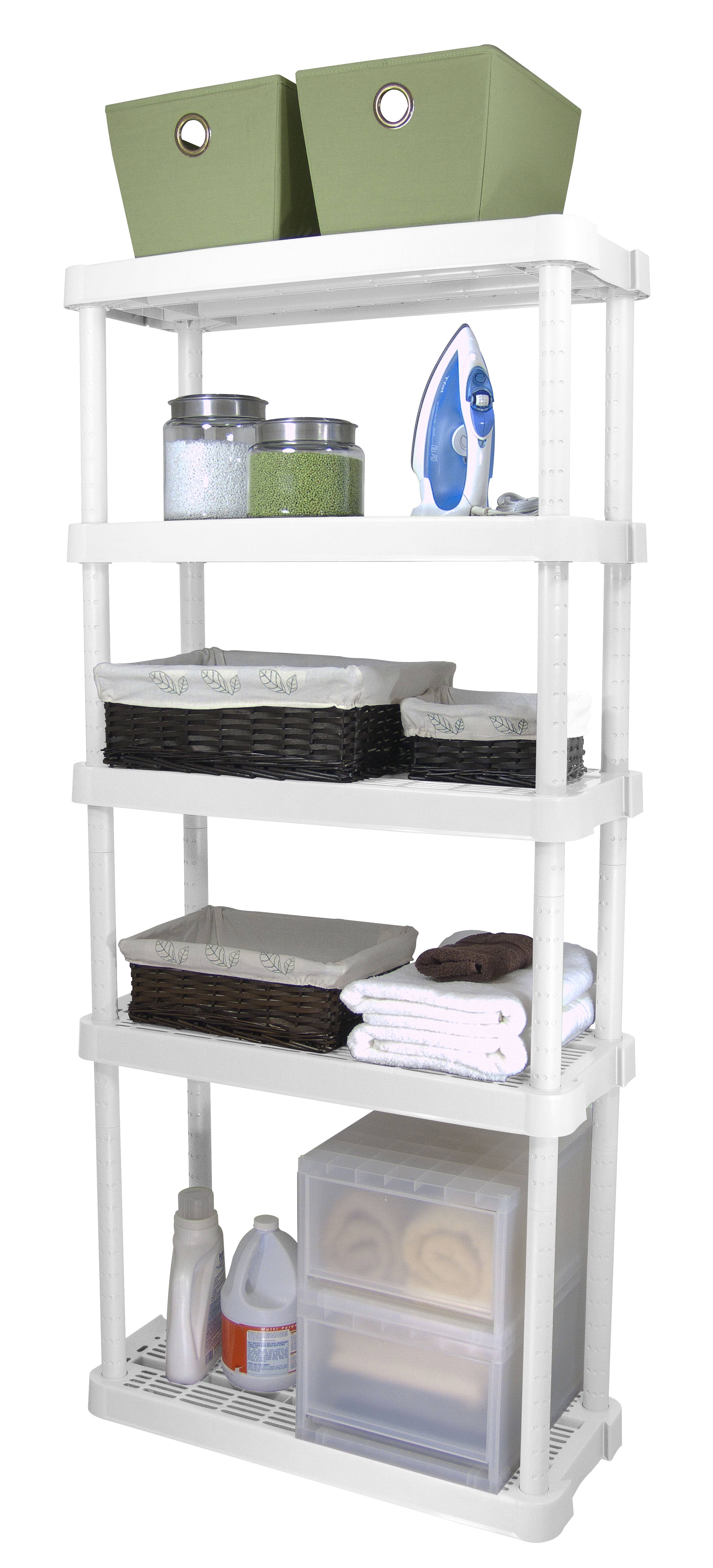 Gracious Living Adjustable 5Shelf Medium Duty Shelving Unit WGL03