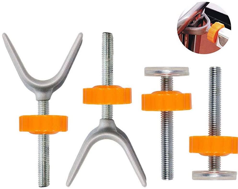 Pressure Mounted Baby Gates Threaded Spindle Rods,4Pcs Spindle Screw
