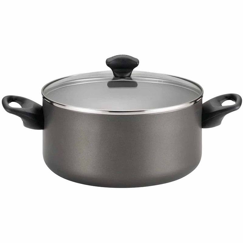 Farberware Dishwasher Safe Nonstick 15Piece Cookware Set, Pewter