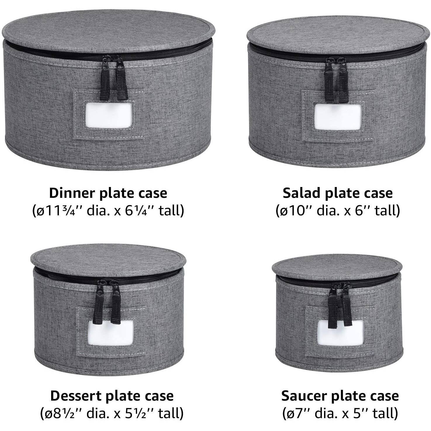 China Storage Set, Hard Shell and Stackable, for Dinnerware Storage