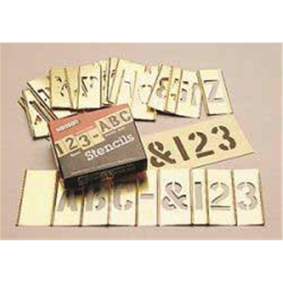 3x22 Letter/Number Brass Stencils WGL03