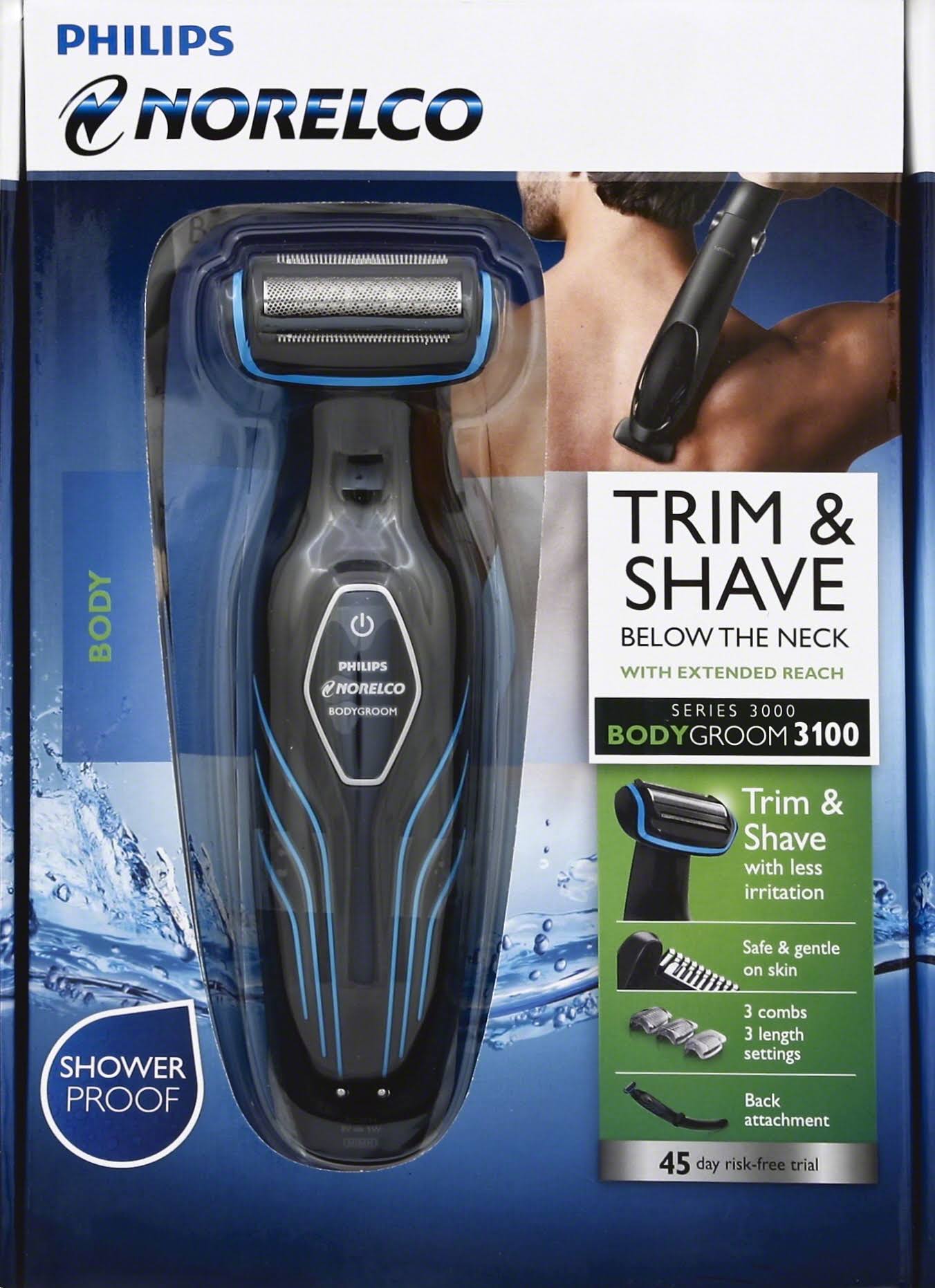 Norelco Series 3000 Body Grooming System, with Extended Reach, 3100