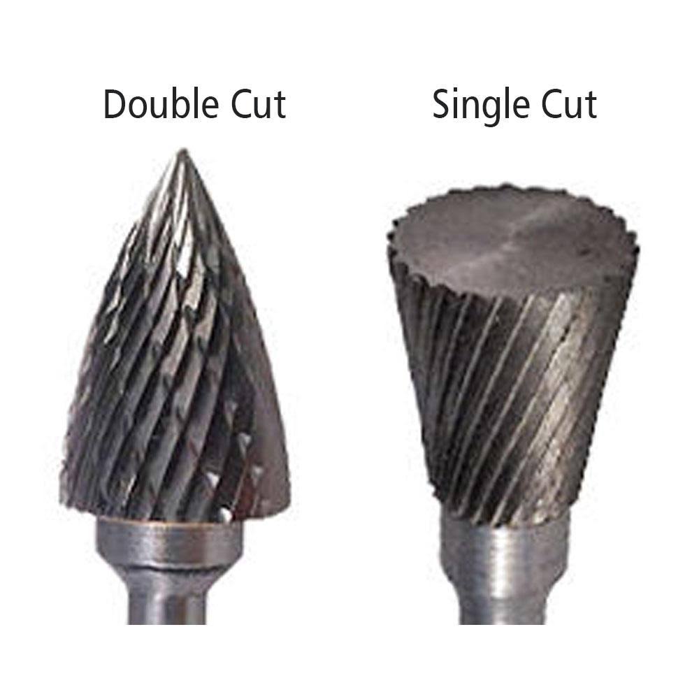SC7 Cylindrical Radius End Shape Carbide Burr Die Grinder Bit Single