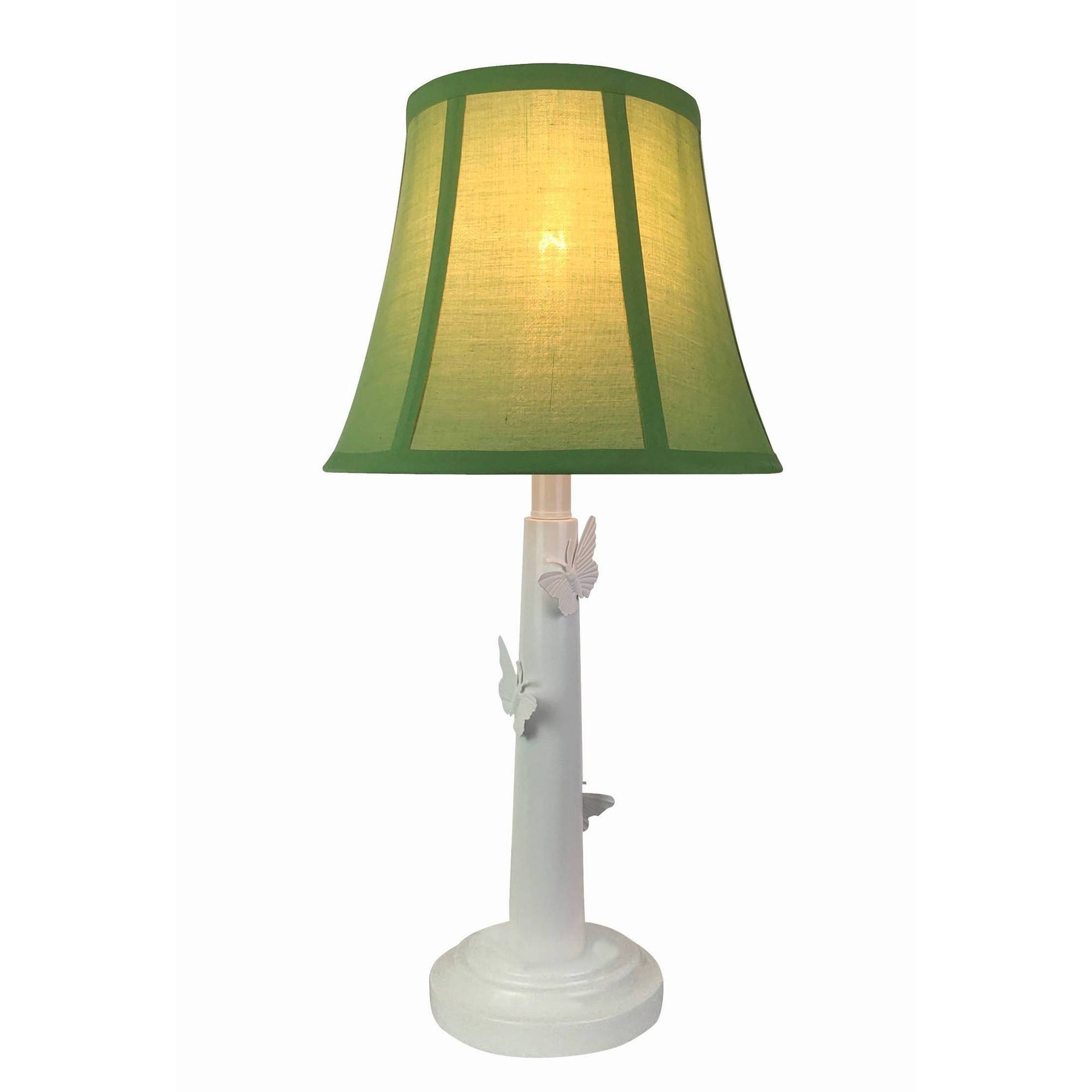 Creative Motion Polyresin Table Lamp with Butterflies Green WGL03