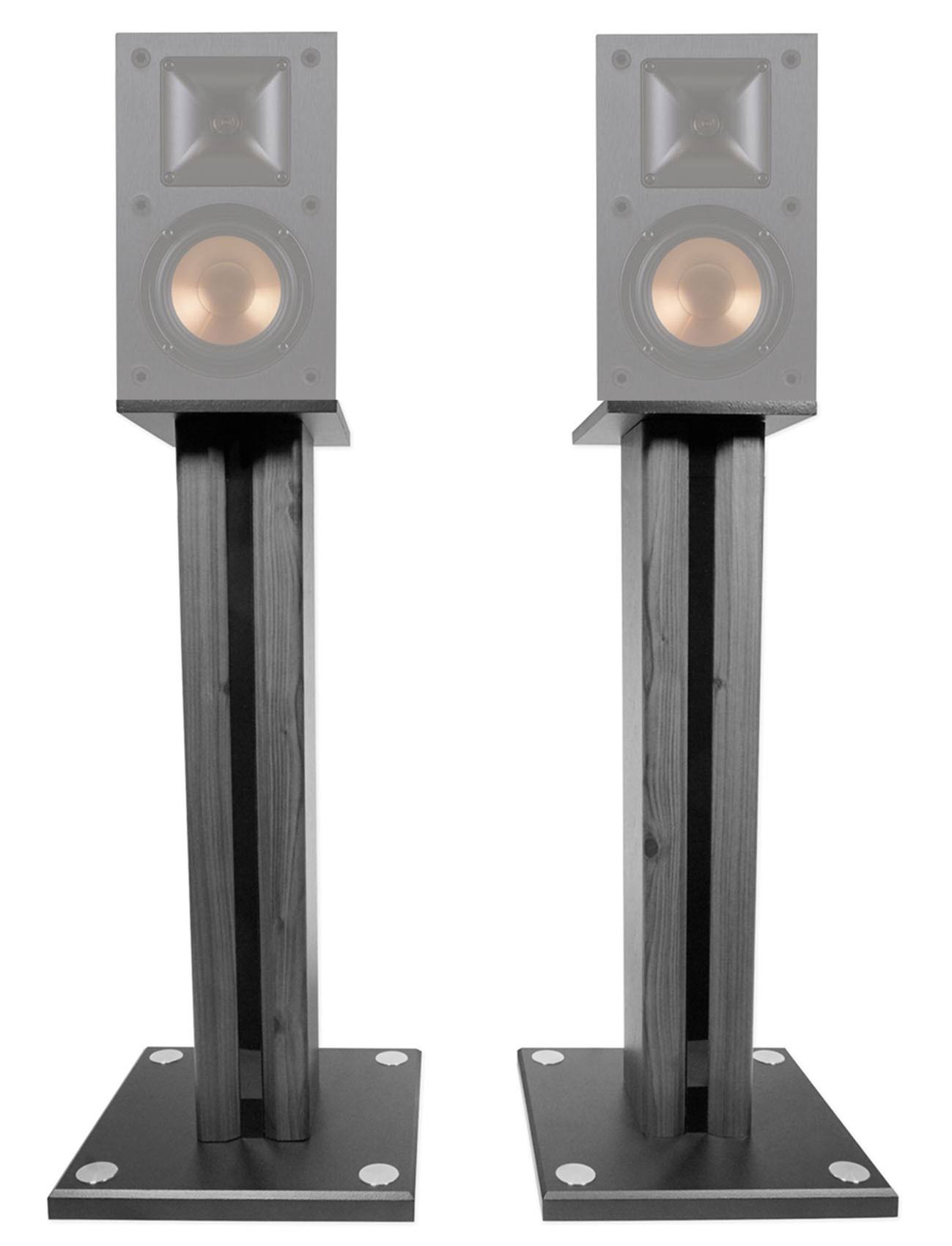 Pair 26x22 Bookshelf Speaker Stands for Klipsch R14M Bookshelf