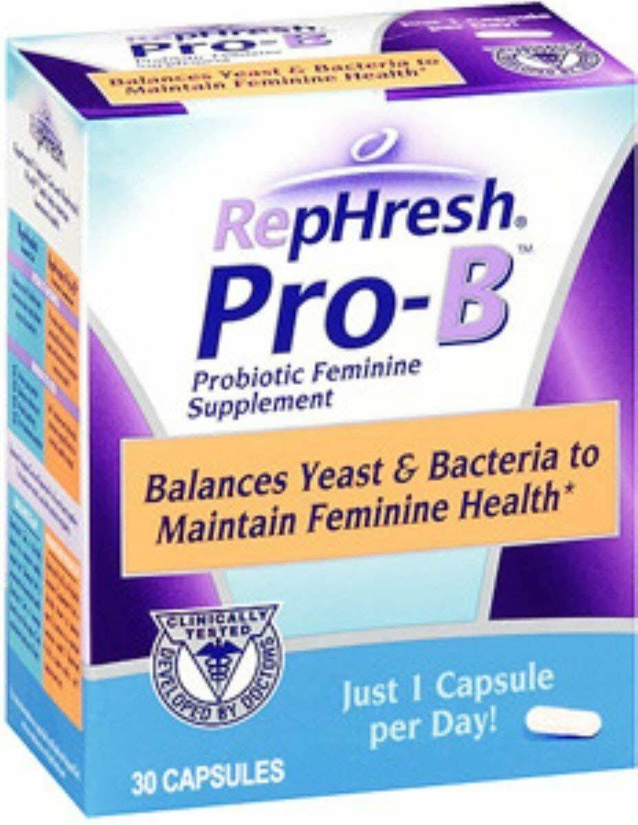 RepHresh Pro-B Probiotic Feminine Supplement - 30 Ea (Pack Of 2) - WGL-03