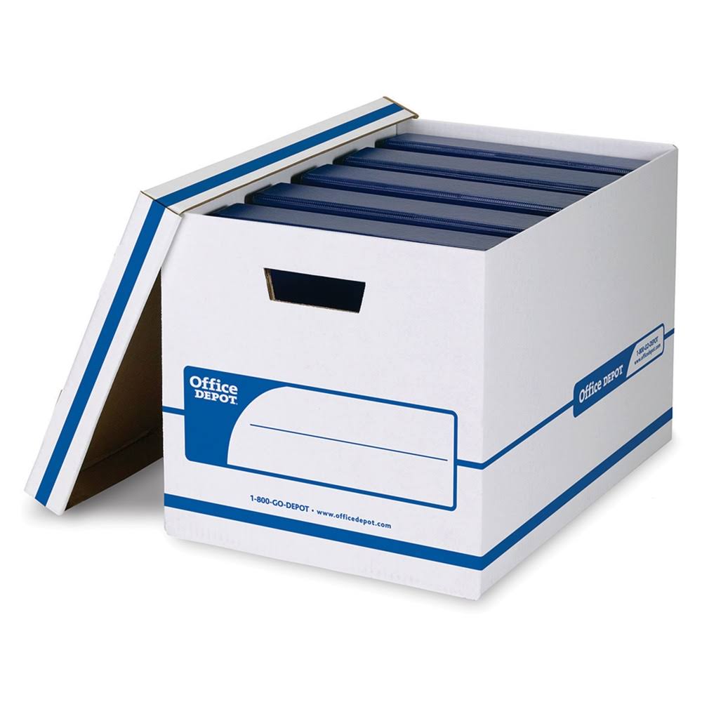 Office Depot NBE 60 Recycled Binder Storage Boxes, 12 3/8in.H x 13 1