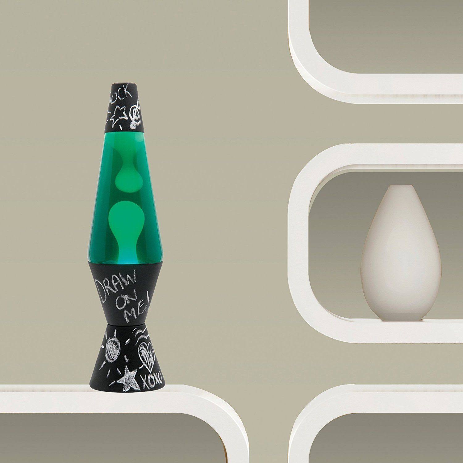 Lava Lite Chalkboard Lava Lamp, Green, 14.5x22 WGL03