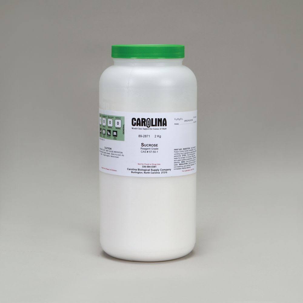 Carolina Biological Supply Company 892871 Sucrose, Reagent Grade, 2 Kg ...