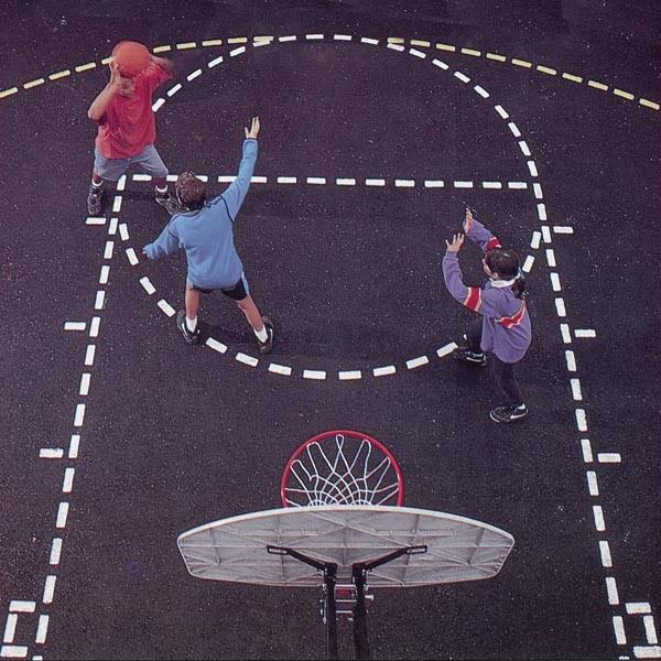 Basketball Court Stencil Jaypro Sports WGL03