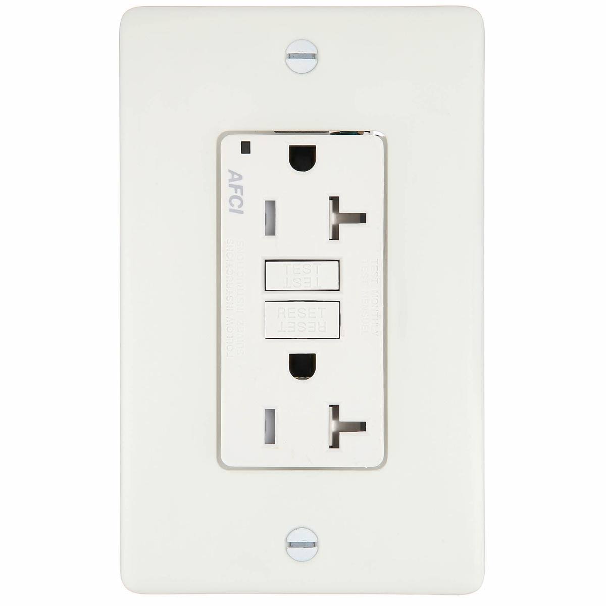 Hubbell AFR20TRW 20A Arc Fault TR Receptacle White WGL03
