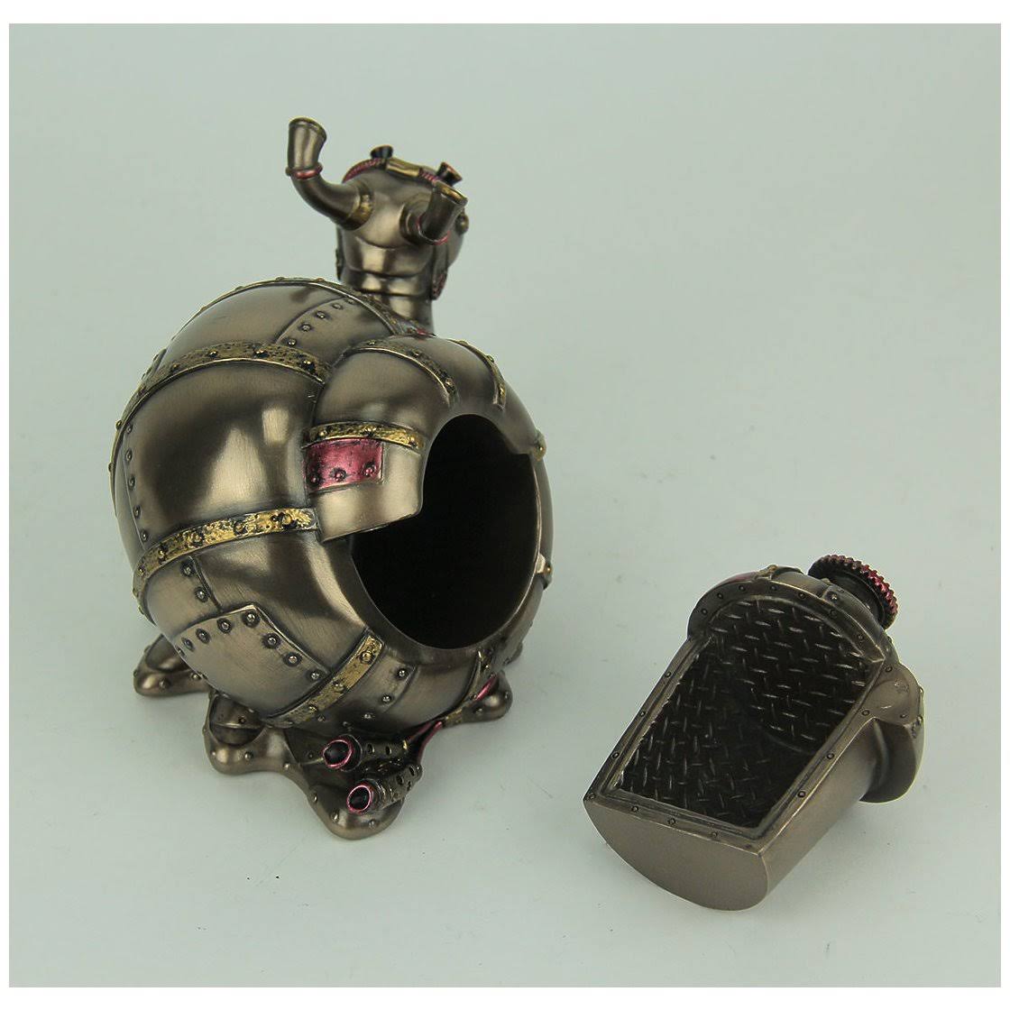Veronese Design Highly Detailed Steampunk Land Snail Trinket Box WGL03