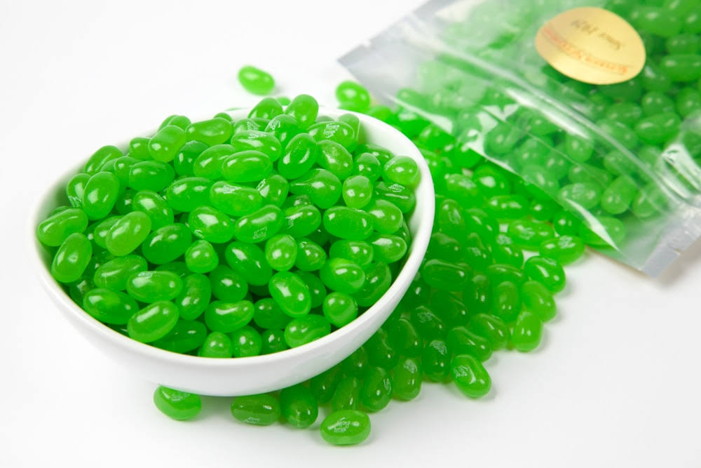 Sunkist Lime Jelly Beans Green 5 Pound Bag WGL03