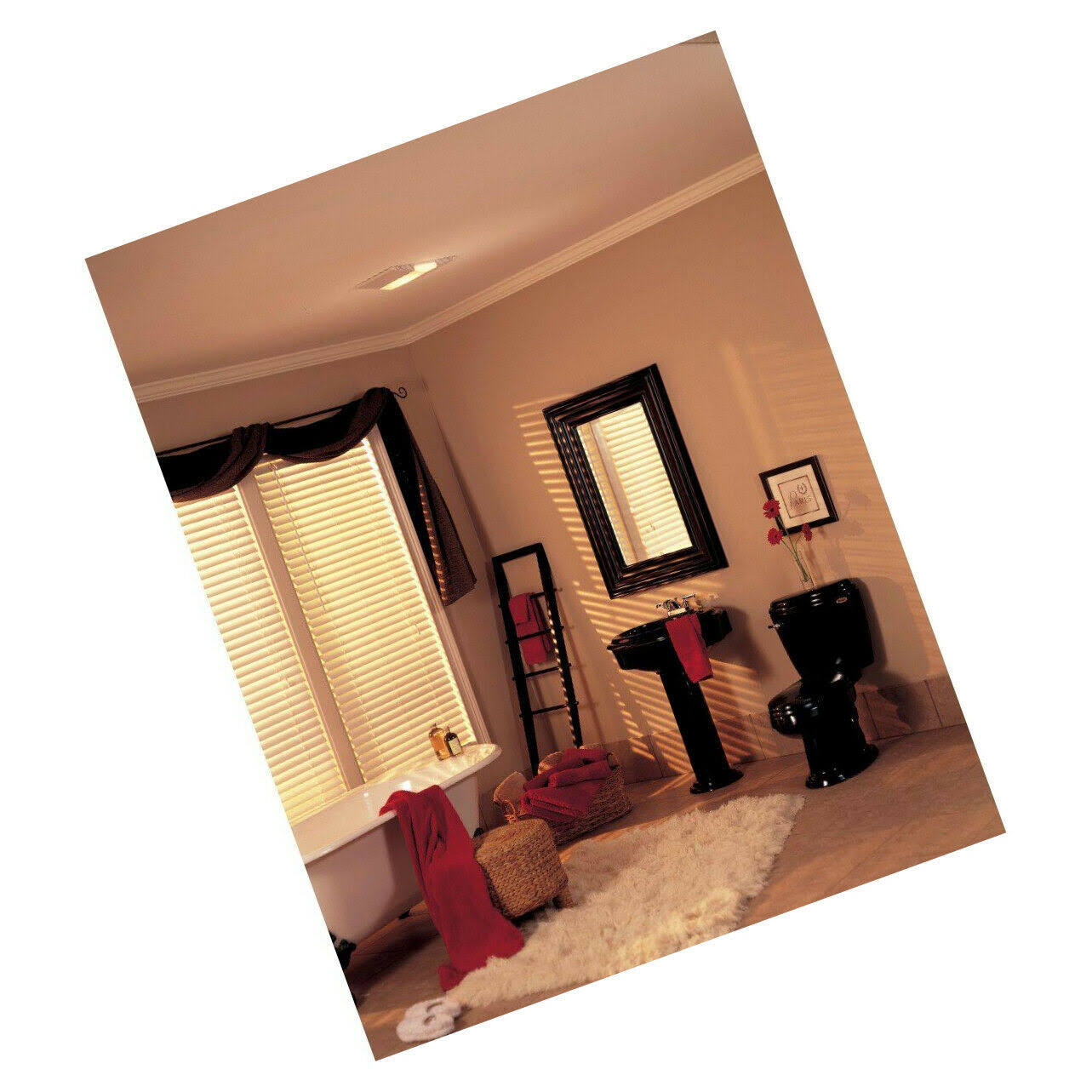 Nutone 665RP 70 CFM Ceiling Exhaust Fan with Light Heater WGL03