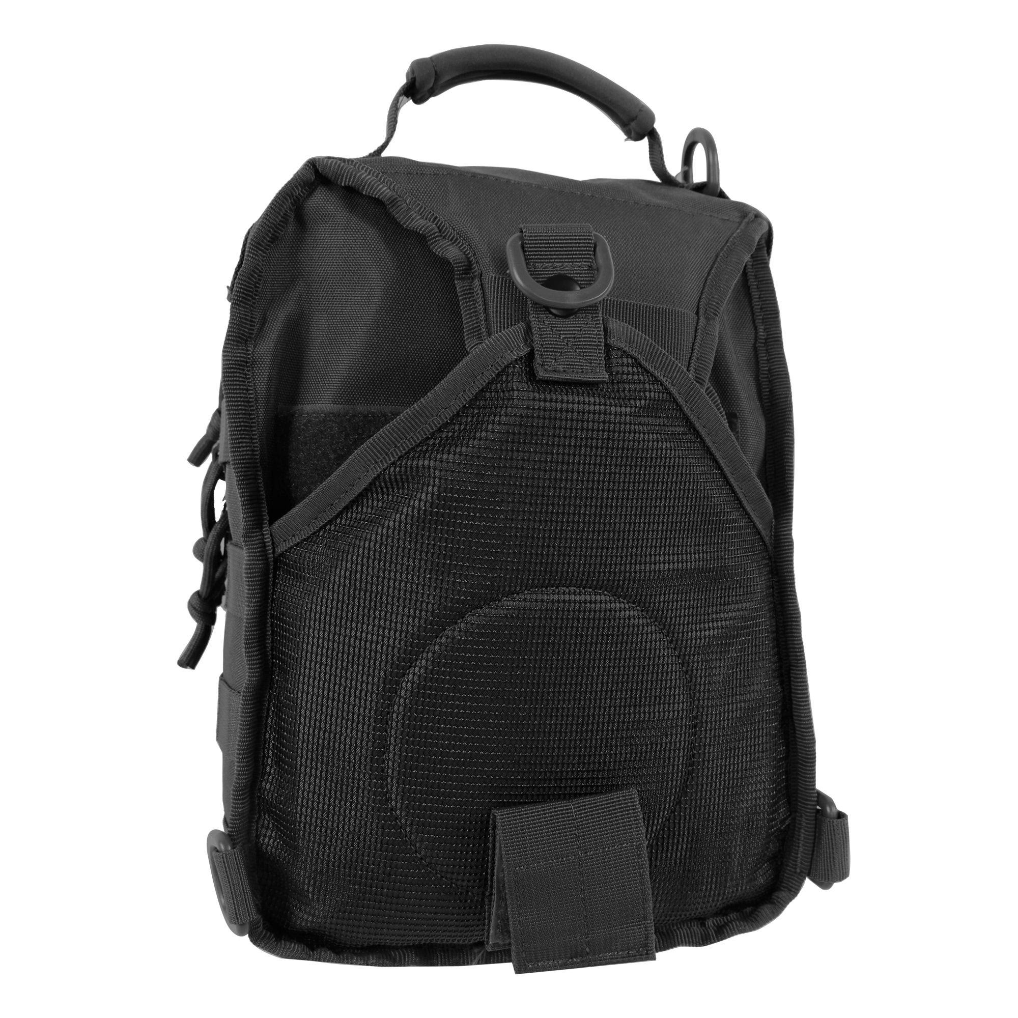 Highland Tactical Eagle Tactical Sling Backpack, Black - customprintedsigns