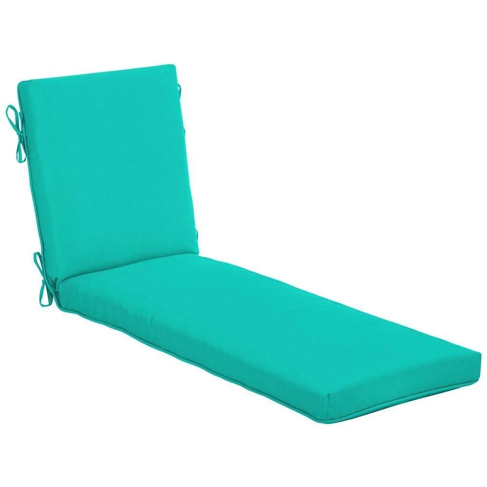 Hampton Bay 21 in. x 24 in. CushionGuard Sea Glass Outdoor Chaise