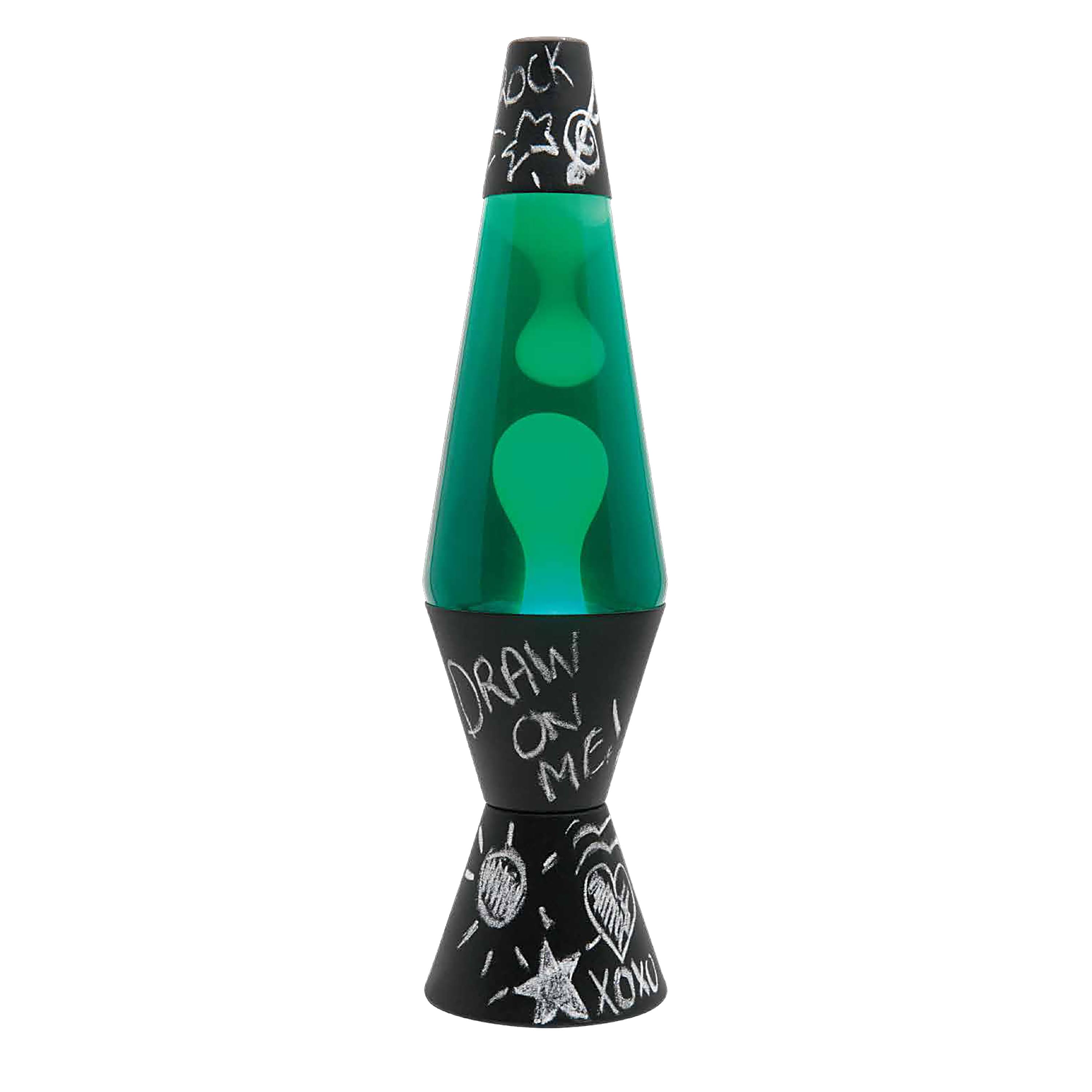 Lava Lite Chalkboard Lava Lamp, Green, 14.5x22 WGL03
