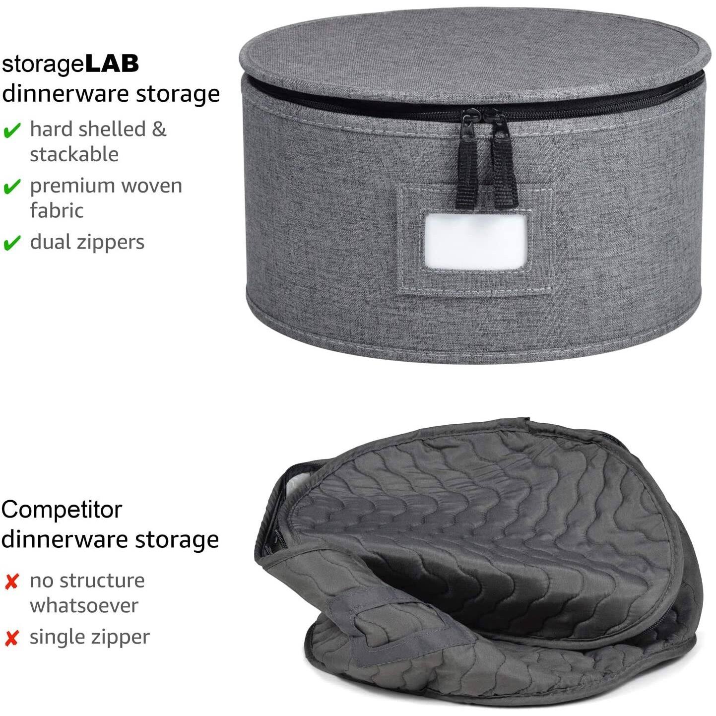 China Storage Set, Hard Shell and Stackable, for Dinnerware Storage