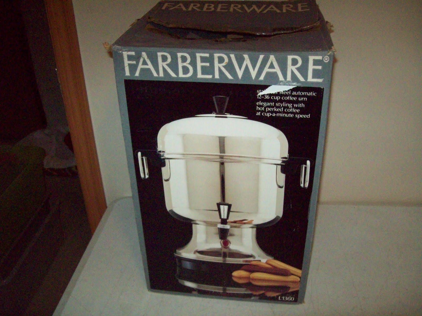 Farberware L1360 1236 Cup Coffee Maker Stainless Percolator WGL03