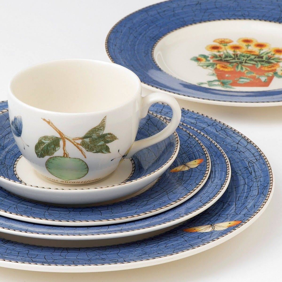 Wedgwood Sarah&s Garden Dinner Plate, Blue WGL03