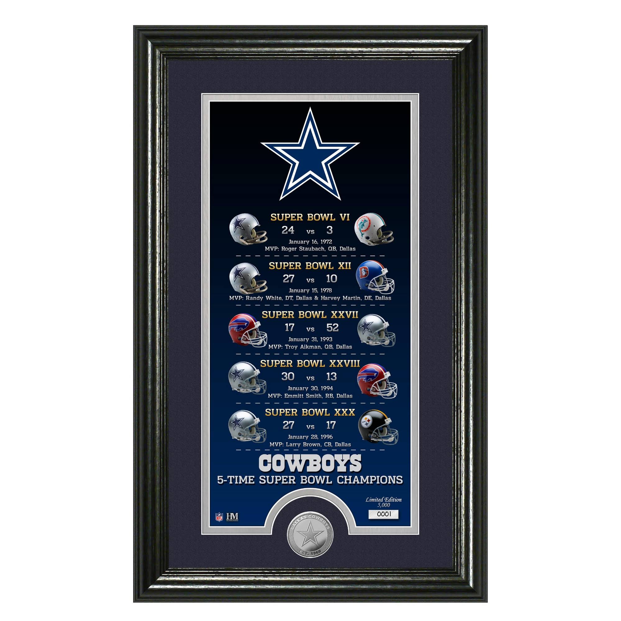 Dallas Cowboys Legacy Minted Coin Photo Mint customprintedsigns