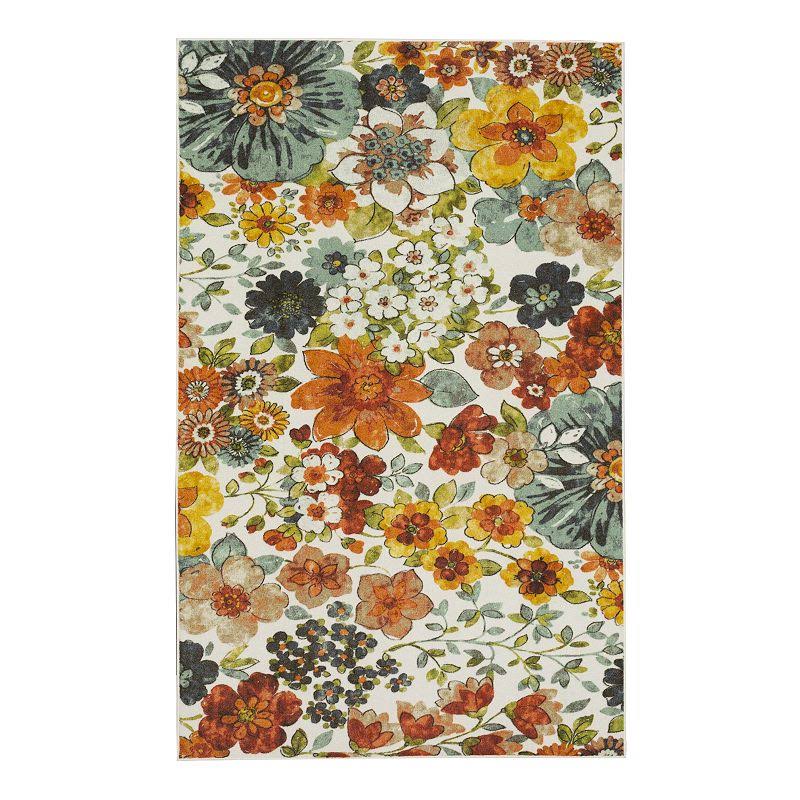 Mohawk Home Prismatic Blossoms Rainbow Recycled EverStrand Area Rug ...