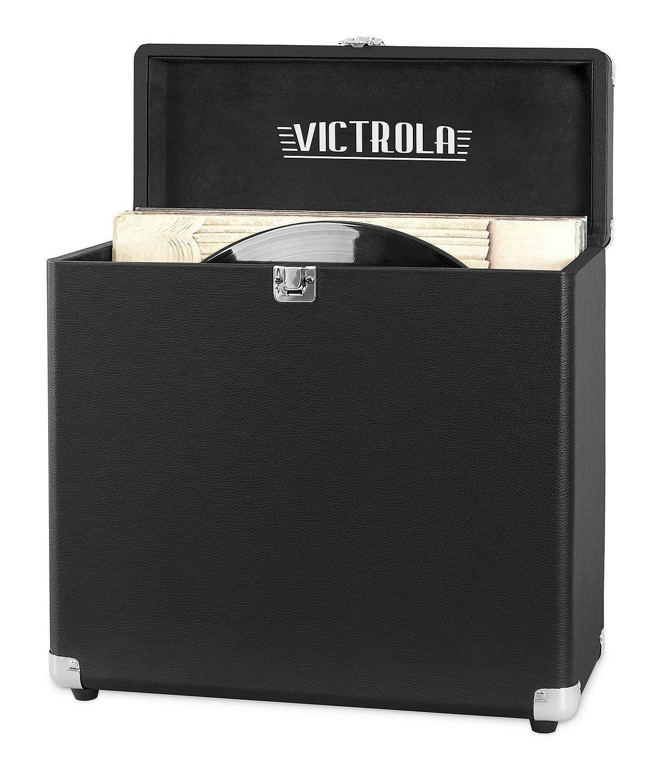 Victrola Storage Case for Vinyl Turntable Records Black
