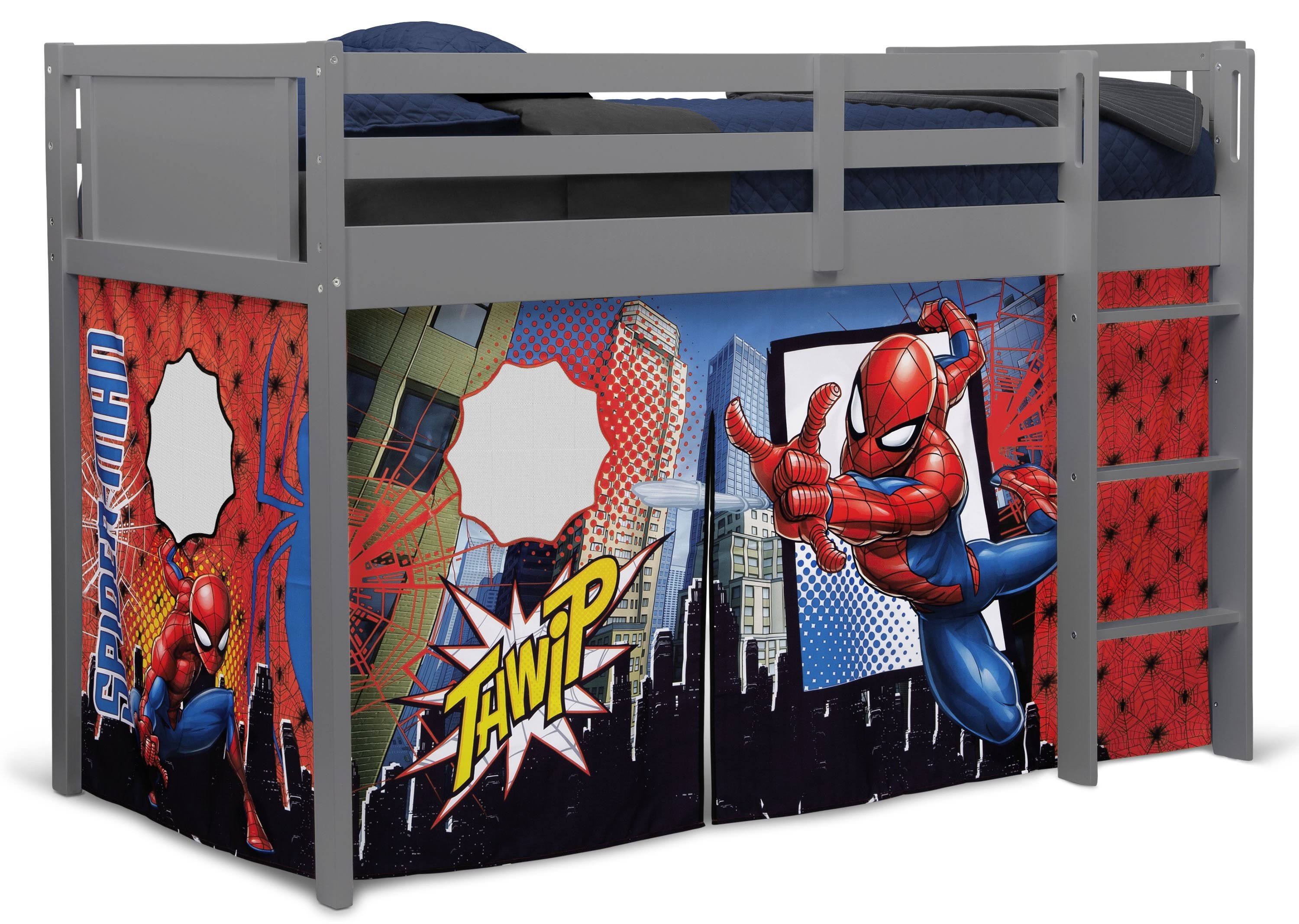 SpiderMan Loft Bed Tent Curtain Set for Low Twin Loft Bed (Bed Sold