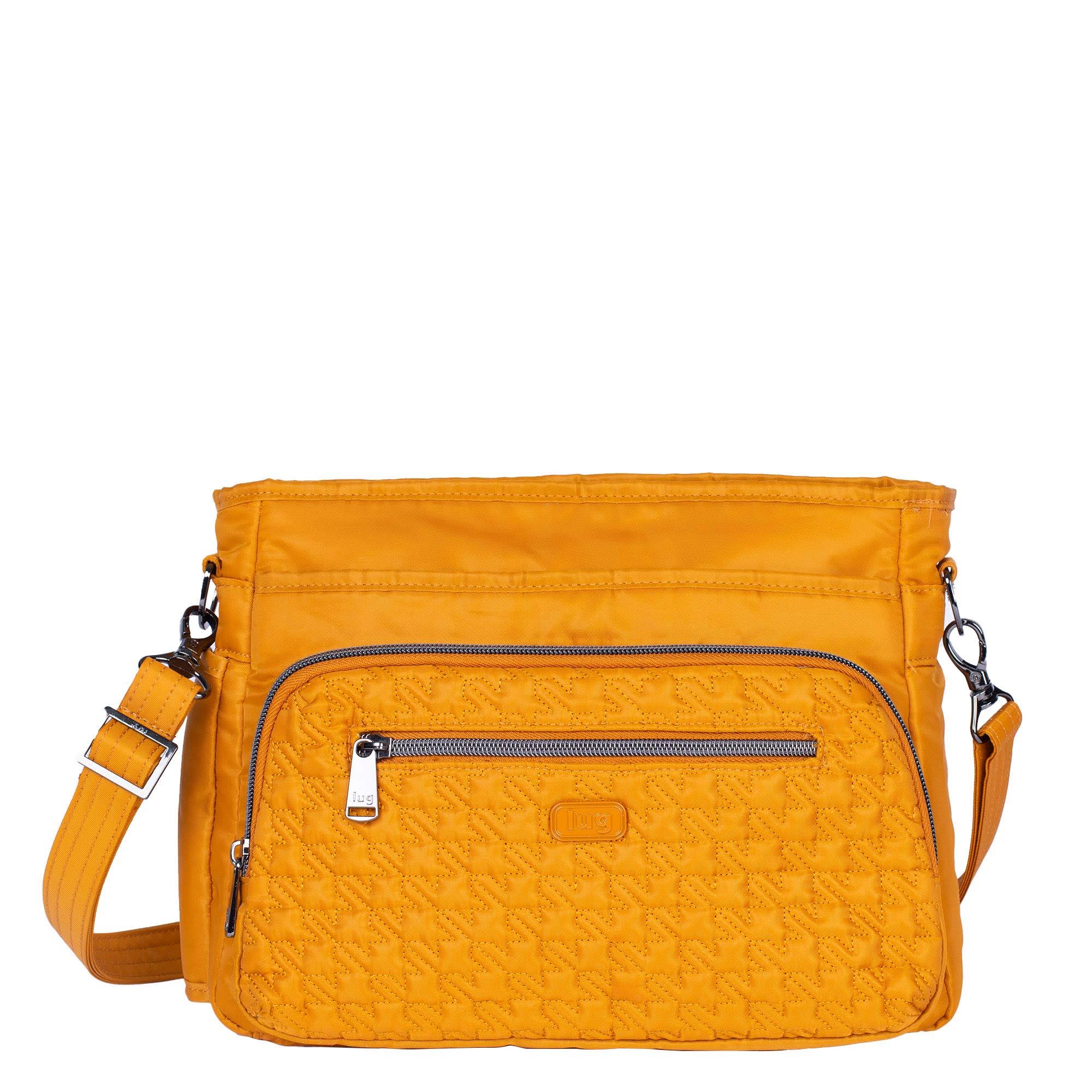 Lug Medium Crossbody with RFID Shimmy SE ,Amber Yellow WGL03