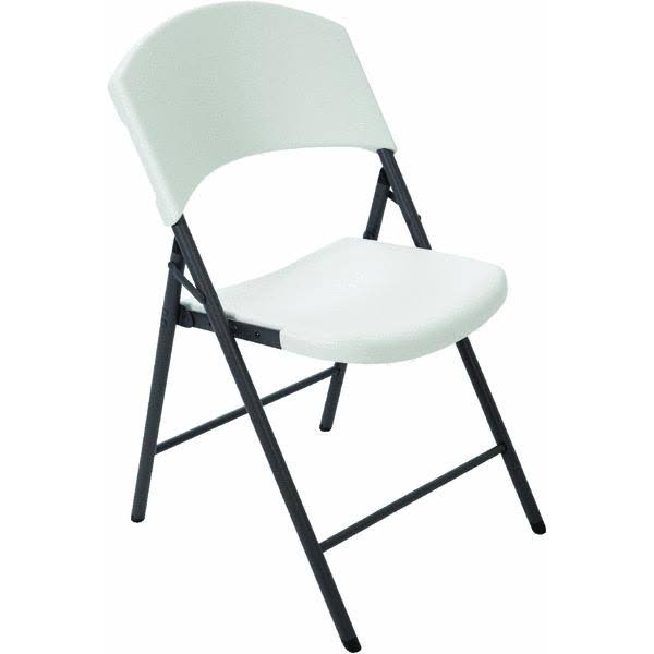 Lifetime Products 2810 Contoured Folding Chair, White WGL03